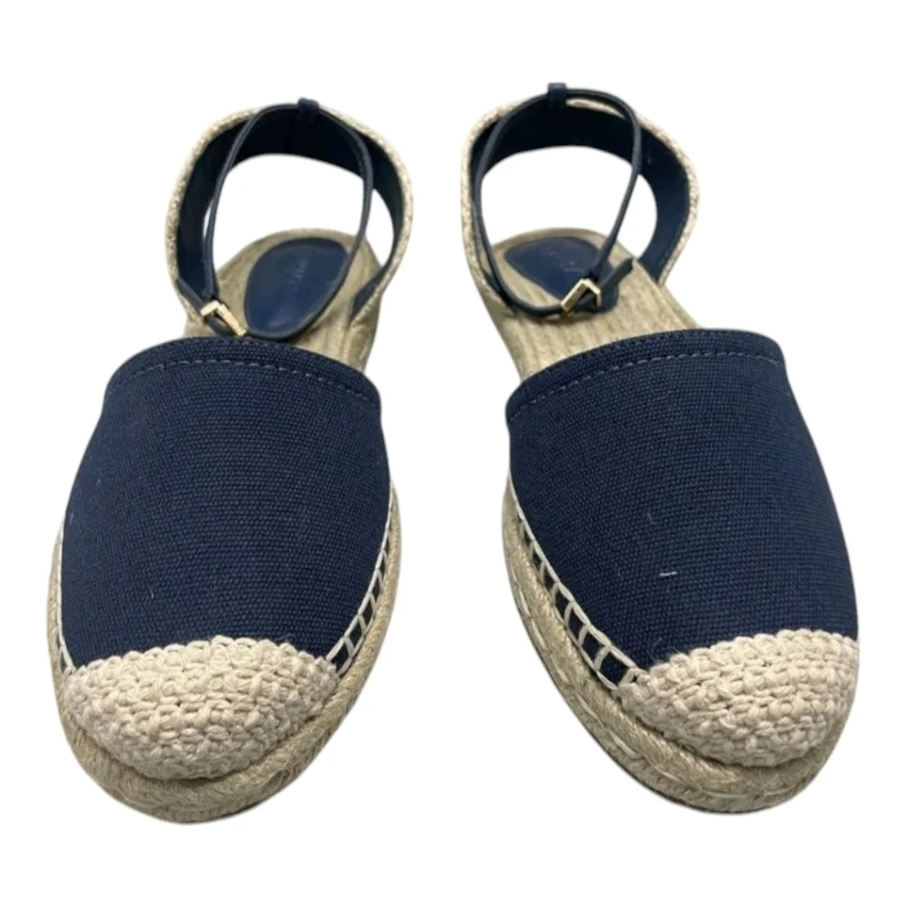 Schutz Womens Greeca Espadrille Flats US 11 Embroidered Ankle Strap New